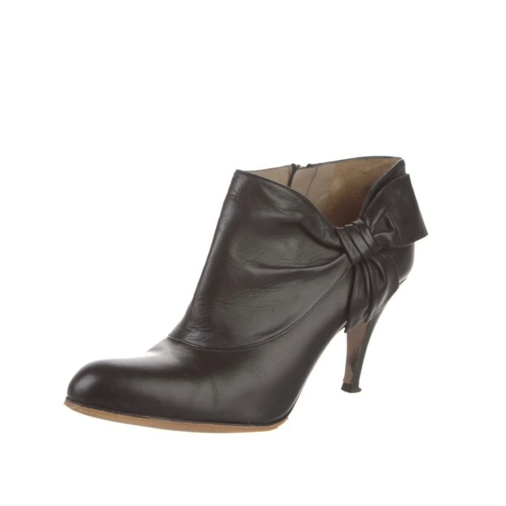 Valentino Leather Ankle Boots